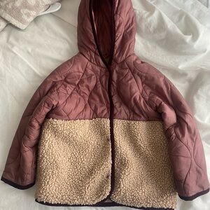 Girls Zara Minnie Mouse Fleece Quilted Jacket 4-5 years